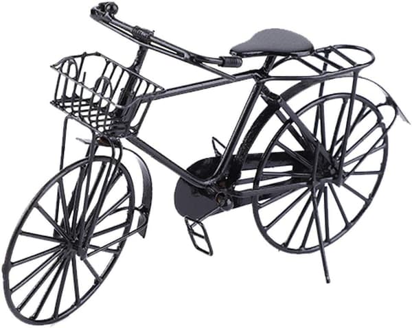 1:12 skala samleobjekt miniature cykel til dukkehus legetøj simula