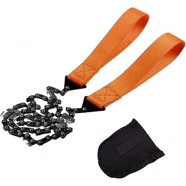 Bärbar motorsåg Handsåg, kabel såg för överlevnadsutrustning, stål tvåvägsblad