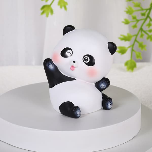 4 søde mini panda-formede figurer legesæt bred anvendelighed