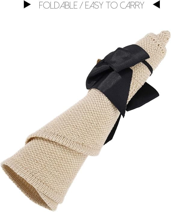 Dame Halm Hat Strand Foldbar Solhat Stor Dame Floppy Papir