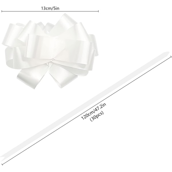30 stk. Automatiske sløjfer, båndsløjfer til forskellige bryllupsfester