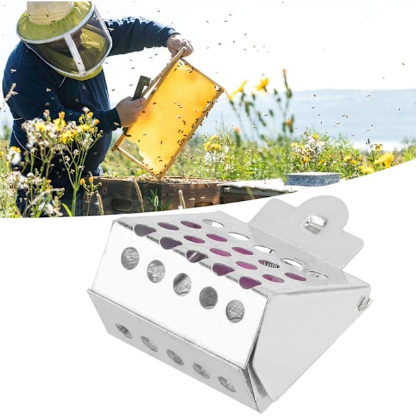 2 st Bi Drottningbur, Galvaniserat Järn Drottning Bi Fångare Clip Drottning Bur Clip Bi Fångstverktyg för Biodlare Biodling Verktyg