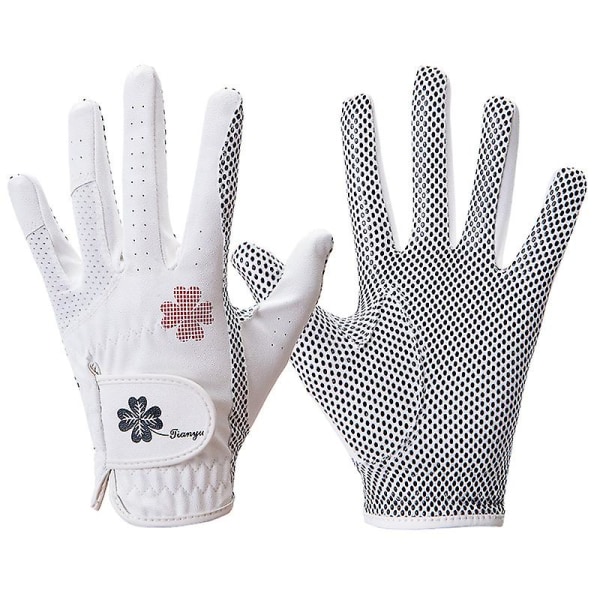 Women's Leather Golf Gloves One Pair