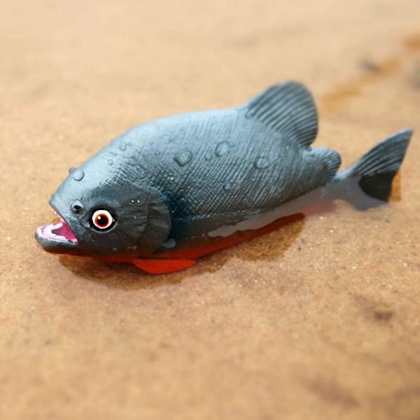 Kunstig Piranha-leketøy, vill fiskemodell, falsk fisk, simulert fisk
