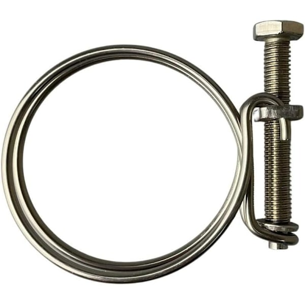 10 stk dobbeltråd slangeklemme i rustfritt stål dam slangeklemme 57mm