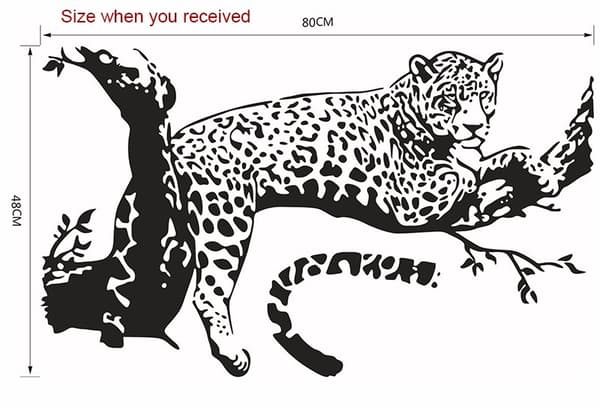 Leopardia seinätarrasetti seinätarra seinäkoriste