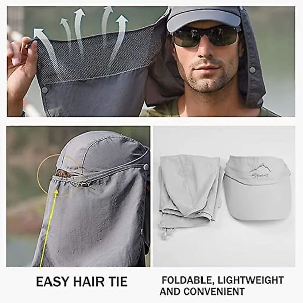 Hatt Anti Uv Sol Voksen Pustende Sommer Bøttehatt For 56-58 Cm