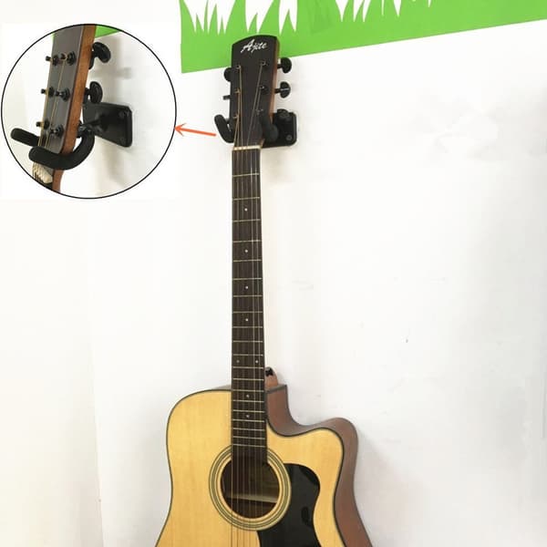 Badrumskrok Gitarrhängare Väggfäste Gitarrkrokshållare, Väggfästen för Stränginstrument Hållare Krokar