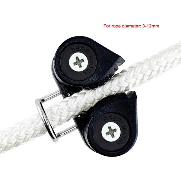 1 stk. Cam Cleats med Wire Flaired Leading Ring (Sort), Plastik Cammatic Cl