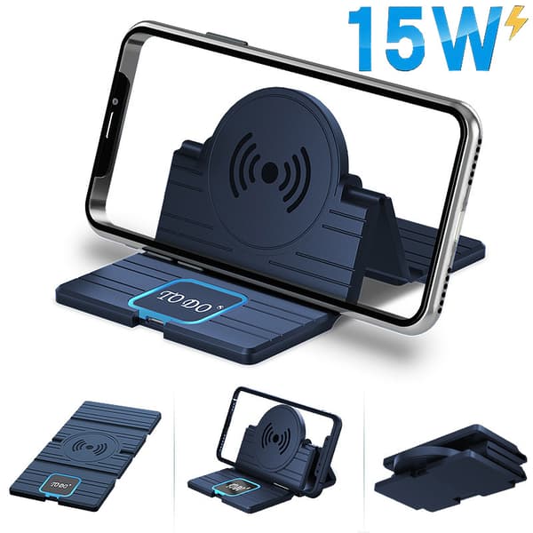 Trådløs lader Foldable 15w Magnetisk Hurtiglading Stasjon Stan