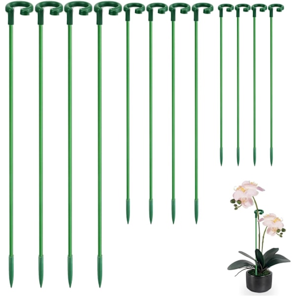 Plant Support, 30 Pieces Plant Support Sticks, 17cm/27cm/37cm Reusable Ind