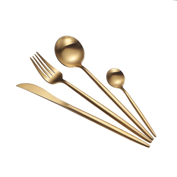 Bestickset i rostfritt stål 304, koppar, matt finish