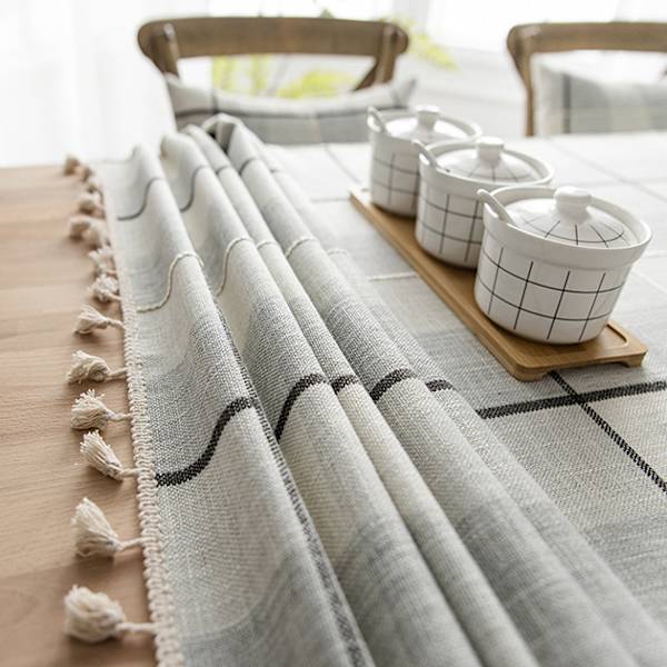 Rektangulær Farmhouse Hæklet Dug Buffalo Rustik Boho Bord