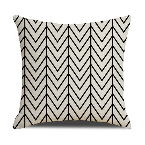 Sett med 16 sofaputetrekk 45x45cm Lin dekorative putevar