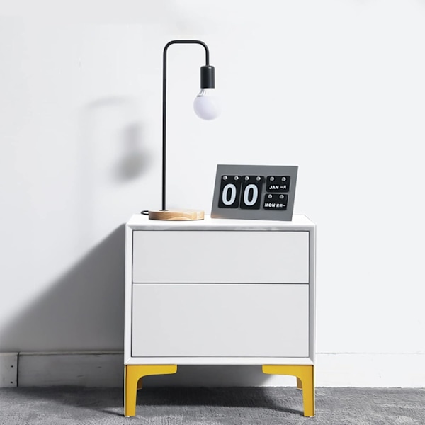 Set med 4 Möbelben, Belastning upp till 800 kg, 10 cm Moderna Metallbordben i Triangelform, Hårfäste Möbelben för Skåp, Soffa, Guld