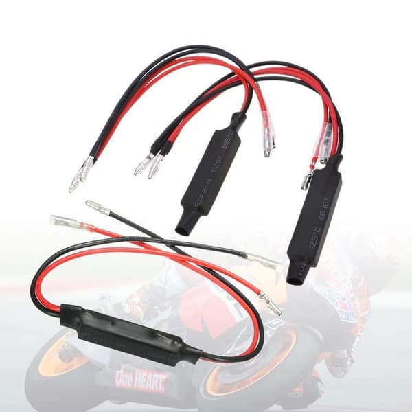 Stk. DC 12V 10W Motorcykel LED Blinklys Dekoder Motorcykel Blinklys Modstande Kabel SMD LED Mini Blinklys Indikatorer Modstand Lys Adapter Er