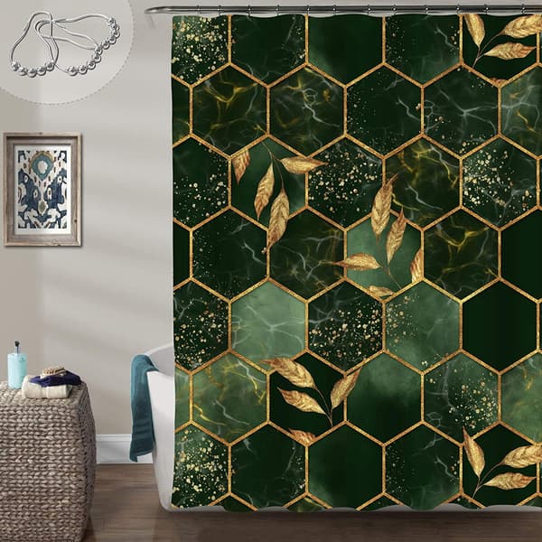 Extra bred duschdraperi för klofotbadkar, 72 x 72 Wrap Around G