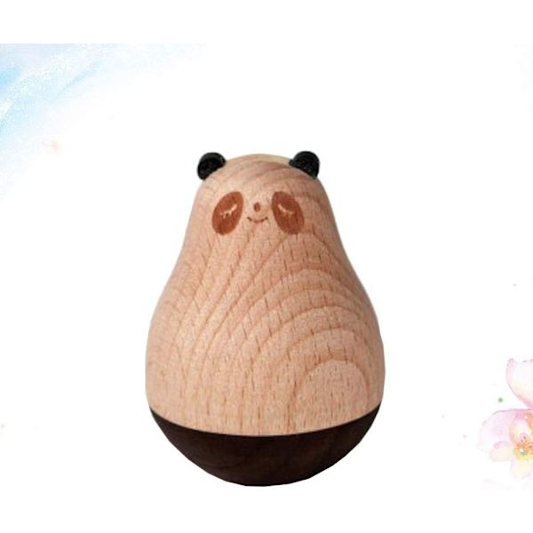 Panda Trelekegle Håndverk Vaklende Klirrende Rullende Baby Leke for