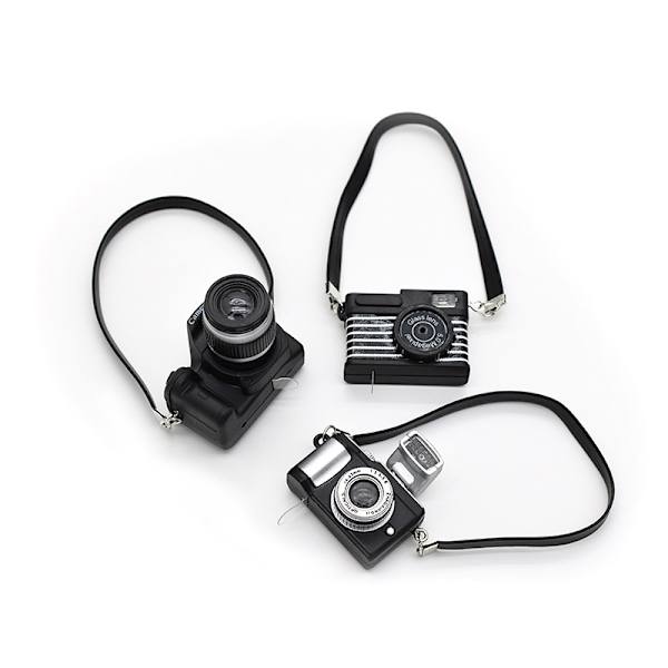 3 stk. digitalkamera-produkter Pakke 1:4 skala miniature SLR Cam