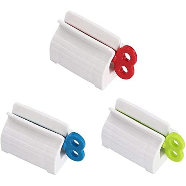 3-pak tandpastatuberulle, rullende tandpastatuberulle tandpastaholder tandpastadispenser roterende tandpastatuberulle