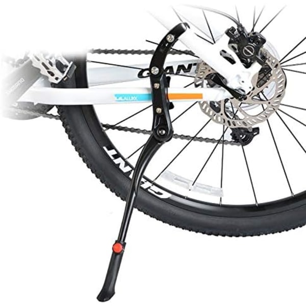 Justerbart cykelstöd i aluminiumlegering, kraftigt, stöd för MTB (Svart)