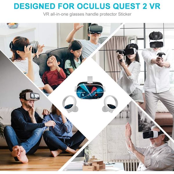 All in One VR-briller hudklistermærke kompatibel med Oculus-Quest 2