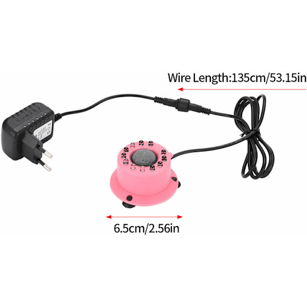 Total Aquarium Light LED Mini Boble Vanntett Firefarget Endring