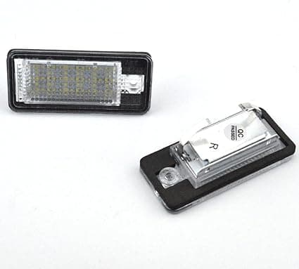 2-delad LED-skyltbelysning 18 SMD Bakre skyltbelysning för Au-di A3