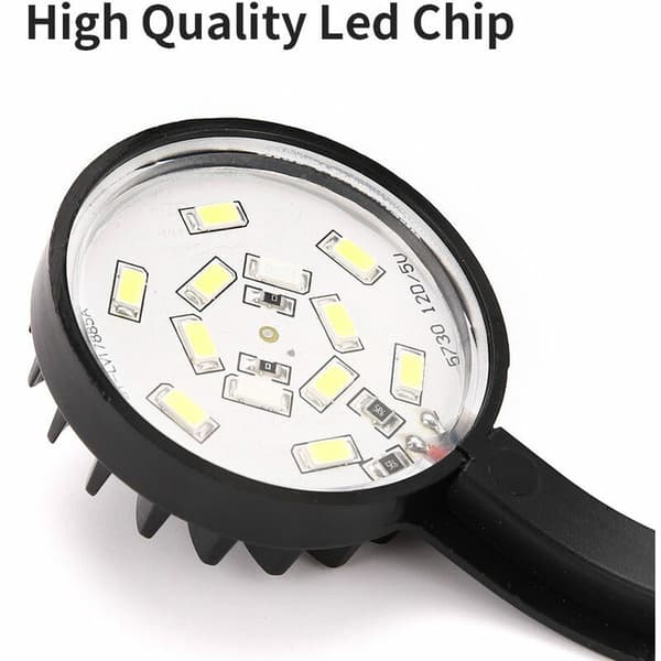 total Liten klipslampe for akvarium LED-belysning blå hvit USB mi