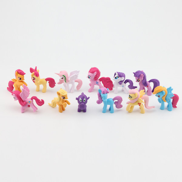 12-delad My Little Pony actionfigurer