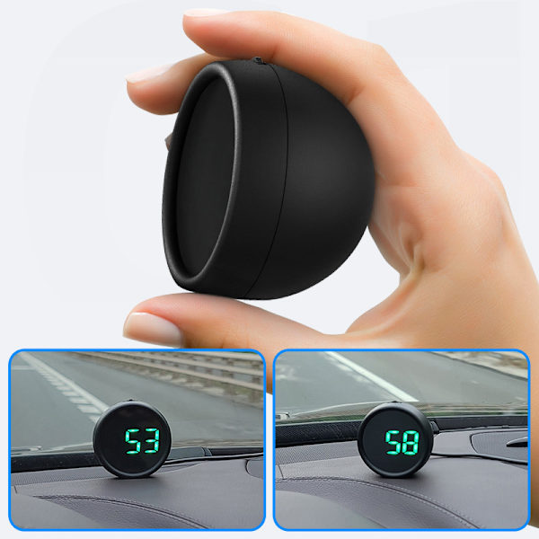 Universal Bil HUD Head Up Display GPS Speedometer med Hastighed, Overskridelse Advarsel, Kilometertæller, Træthedskørsel Påmindelse til Alle Køretøjer, Model