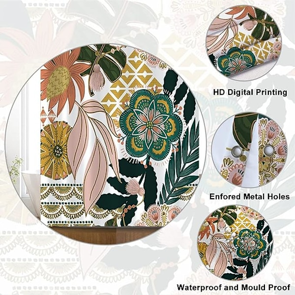 Bohemia bruseforhæng, Boho-stil bruseforhæng Blomster Rose Grøn