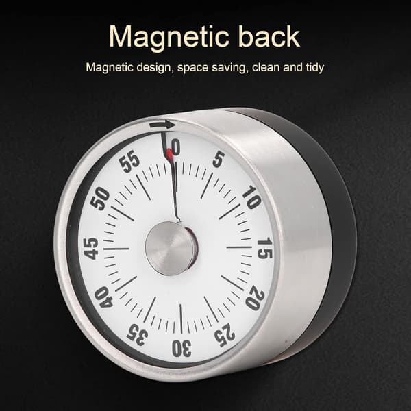Mekanisk timer, magnetisk timer, 60 minutters nedtellingstimer med