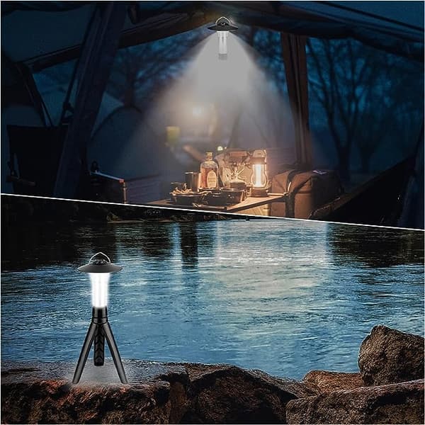 LED oppladbare campinglys bærbare teltlys belysningstilbehør 115*86mm