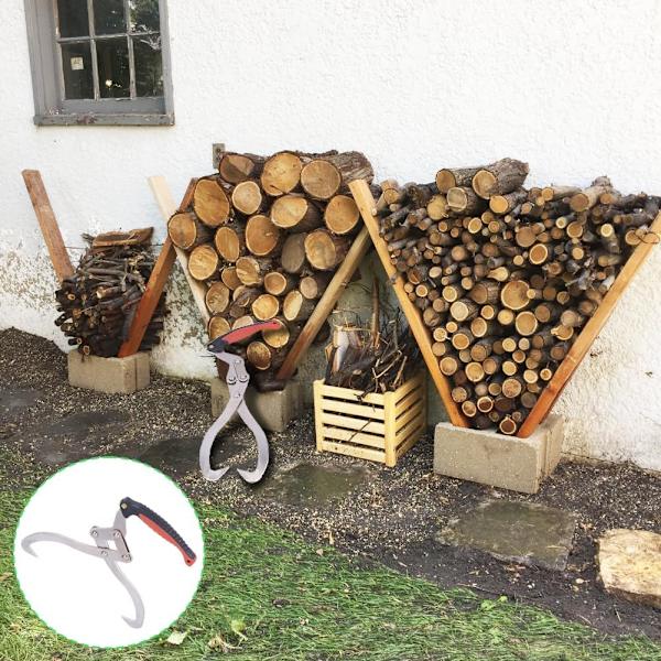 Puun Nosto-Piikit, Puun Kynsi Koukku Kestävä Ergonomisen Kahvan Mukava Käyttö Tehokas Tulenpuun Nosto-Piikit Leirinuotio Bonfire Takka Raskaaseen Käyttöön Taottu I