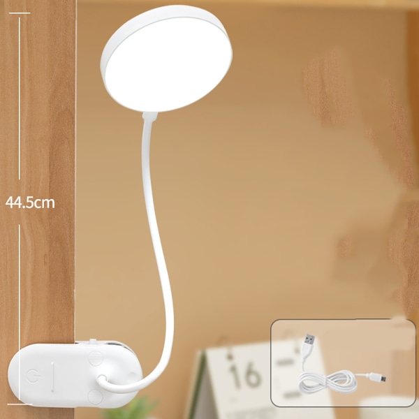 USB-klipslampe LED-leselampe skrivebordslampe
