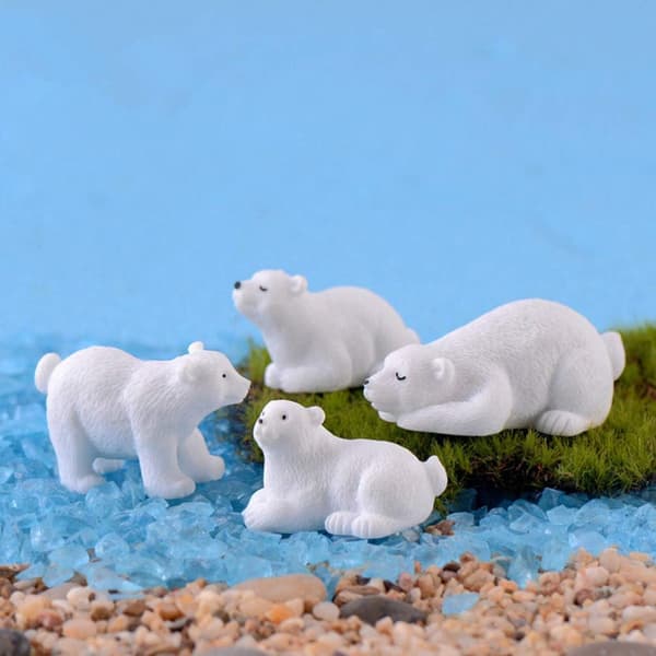 10 stk Mini Ornament Mini Creaft Dekorasjon Mini Dyr Miniatyr