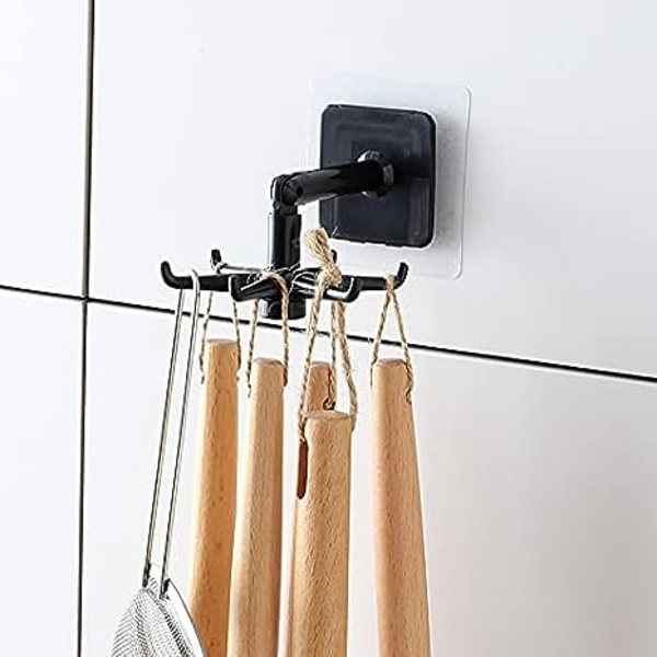 Rioychan 2 stk. køkkenredskabsholder 360 graders roterende foldbar