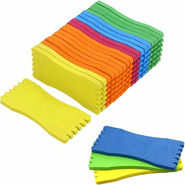 100 kappaletta vaahtomuovikalastuslevyä, vaahtomuovikalastustarvikkeet, vaahtomuovikalastuslinjalevy, 5 x 10 cm vaahtomuovikalastuslinjan käämityskortti linjanpidon kalastuspohjaan