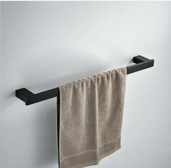 Baderom Håndkleholder, Rustfritt Stål, 60cm Håndkletang, Svart