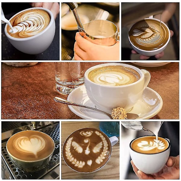 Kaffe skumkopp melkeskummende kanne espressosteaming mugge latte med skala