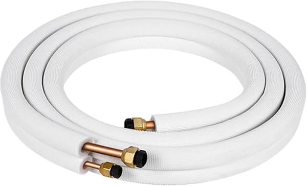 LUFTKONDITIONERING 1 FÄRDIGMONTERADE KOPPLINGAR 5 METER NF, Rördiameter 1P5 m kopparrör med mutter