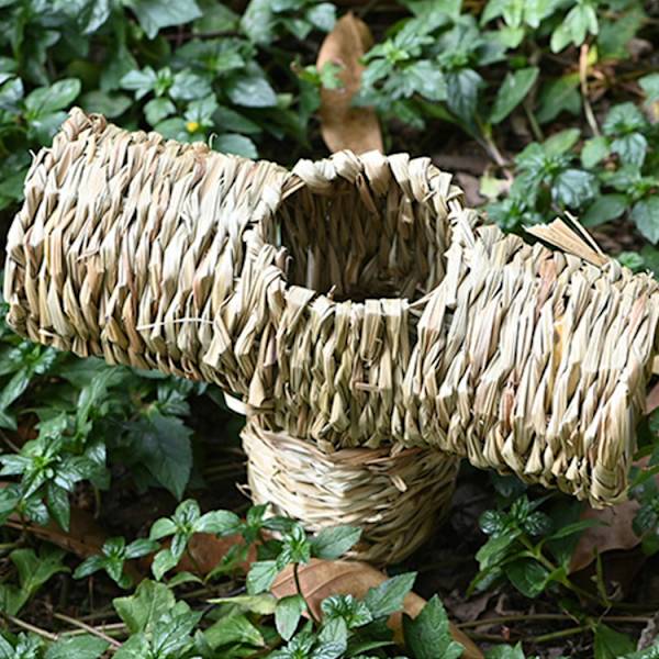 1 stk 4 innganger hamster tunnel leker håndstrikkede kjæledyrleker for