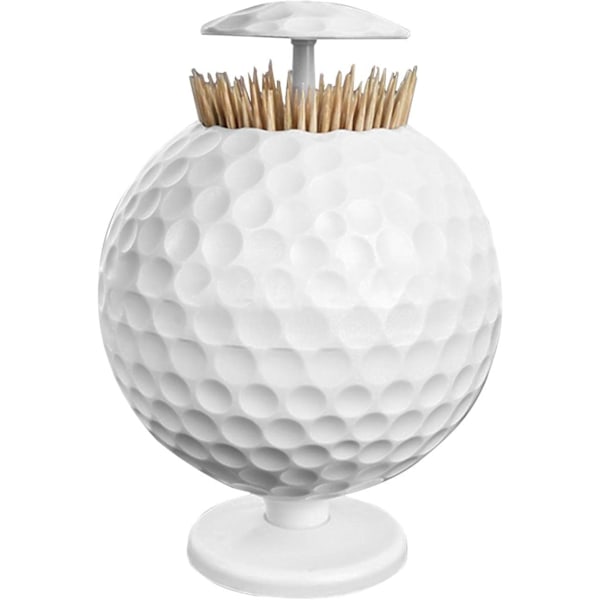 Automatisk Tandpetare Dispenser | Golfbollsformad Automatisk Tandpetarhållare | Automatisk Tandpetarbox för Hem, Kök, Matsal, Bar