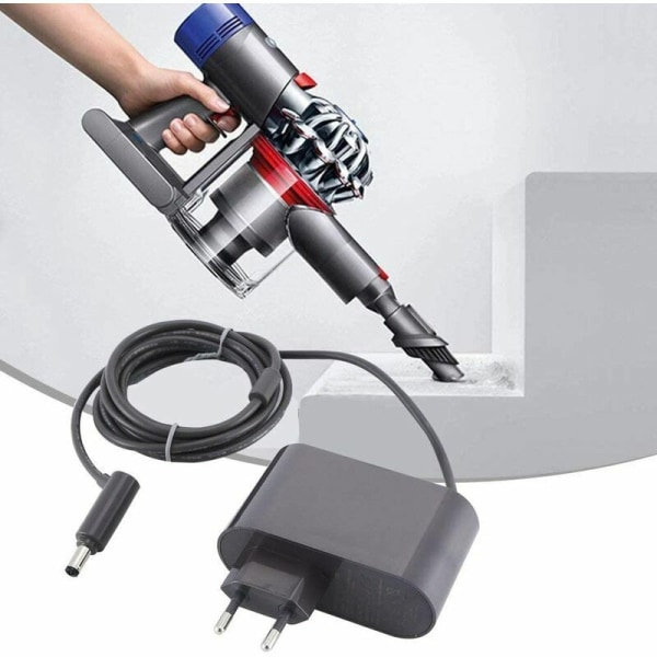 Lader for Dyson V6 V7 V8, støvsugeradapter, 0,8A hurtiglader, 127*90*60mm, grå