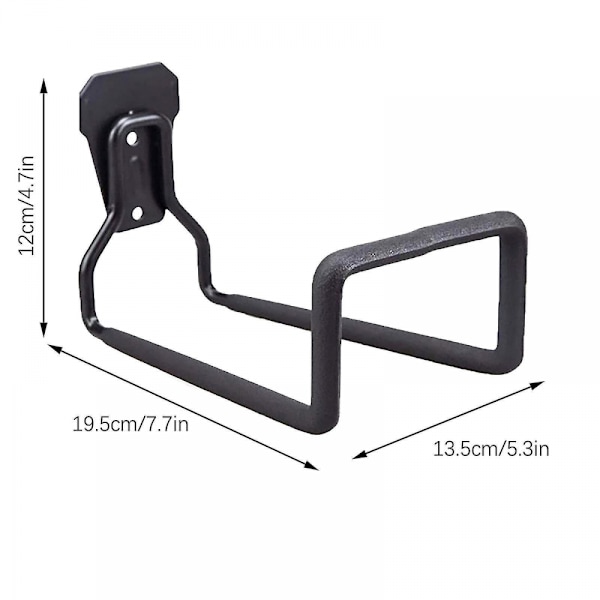 Slangeholder til vægmontering - Heavy Duty vandslangeholder - Slangespole rummer op til 150 fod - Holdbare kroge til garage og udendørs brug