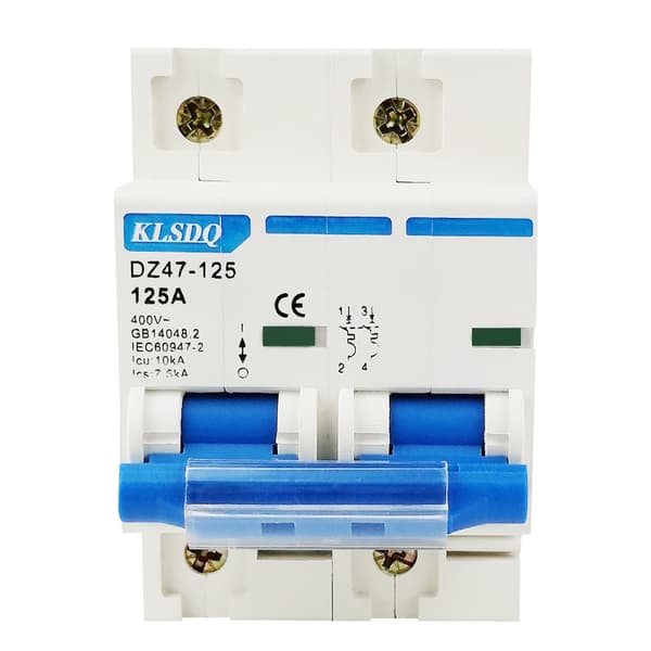 Kretsbryter, DC MCB for Solar PV 2P 125A 600V Kretsbryter PV Batte