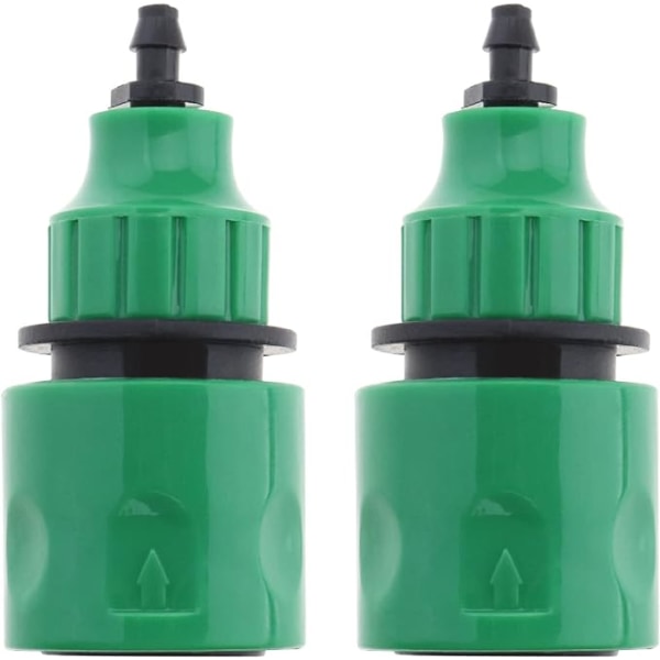 2 stk. Havevandsslange Hurtigkobling Mikroirrigation Adapter Envejs Adapter Hane