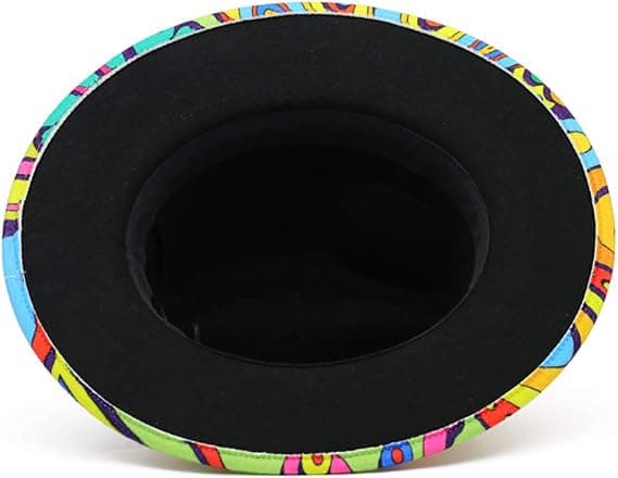 Motetrykt jazzhatt for menn og kvinner, Tie-dye flatbremhatt
