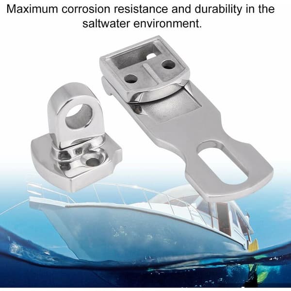 Marine Hatch Fastener, Båt Locker Latch Clamp Anti-Rattle Rustfritt Stål